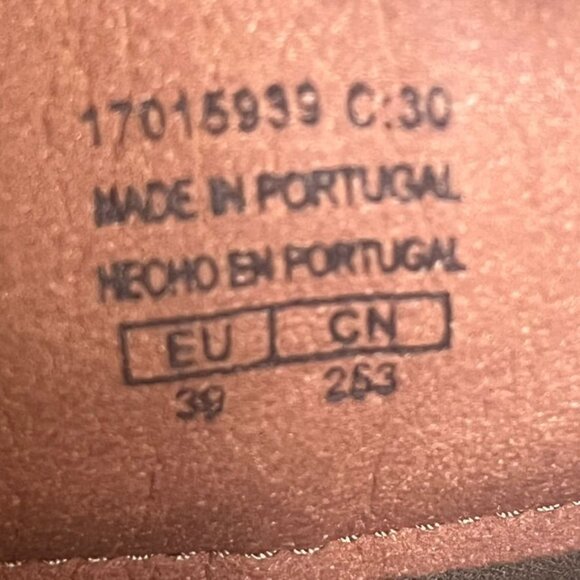 Mango Womens' 9 Leather Riding BootsTan With Black Rubber Soles Elegant Design - Picture 7 of 7